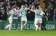 Tomas Cvancara of Celtic celebrates