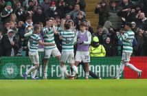 Tomas Cvancara of Celtic celebrates