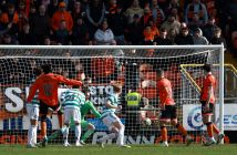 Emmanuel Agyei of Dundee United scores