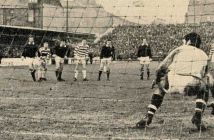 Tommy Gemmell scores from the penalty spot
