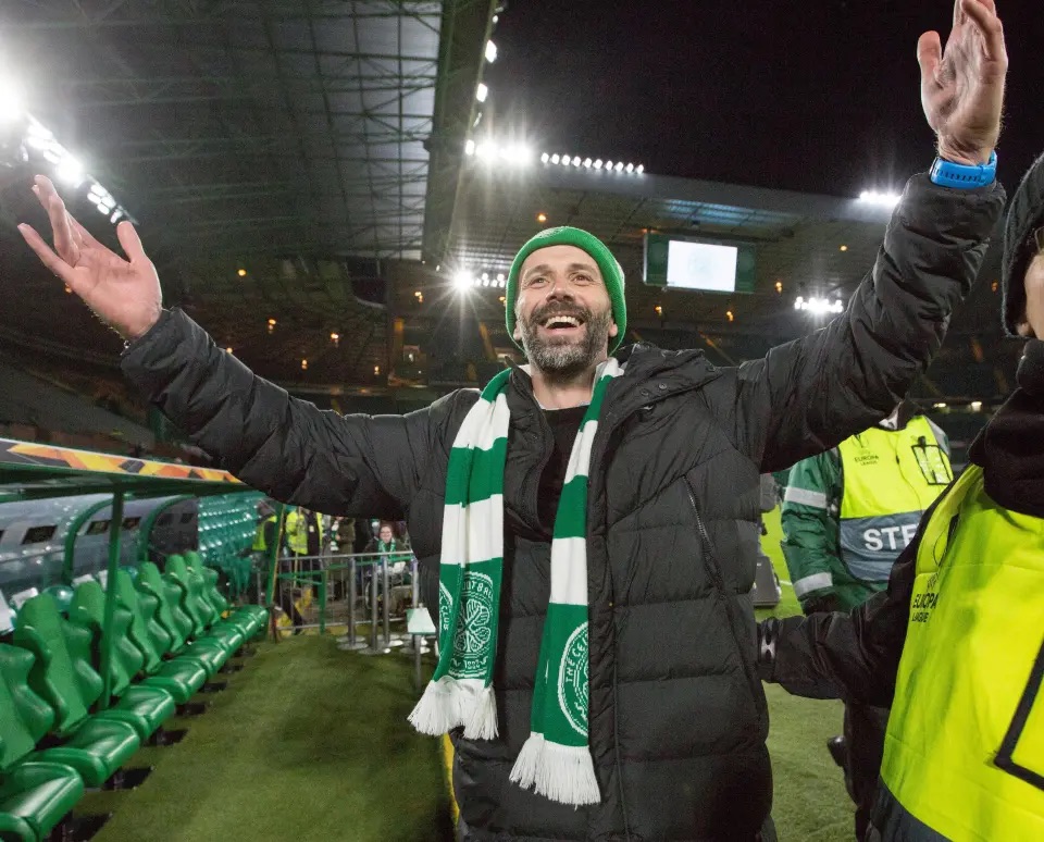 Marco Rose at Celtic Park