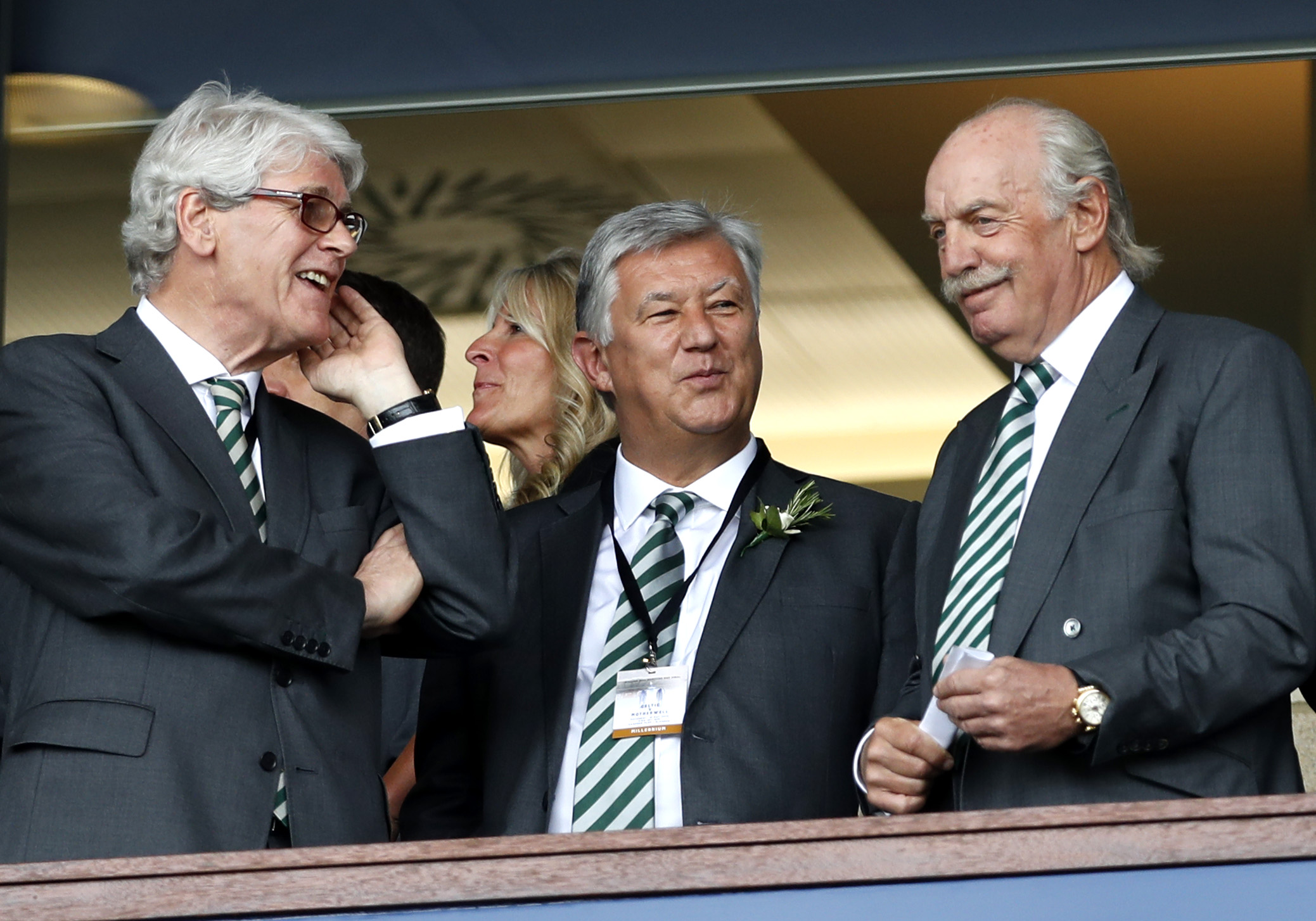 Peter Lawwell and Dermot Desmond at the 2018 Scottish Cup Final