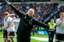 Neil Lennon celebrates