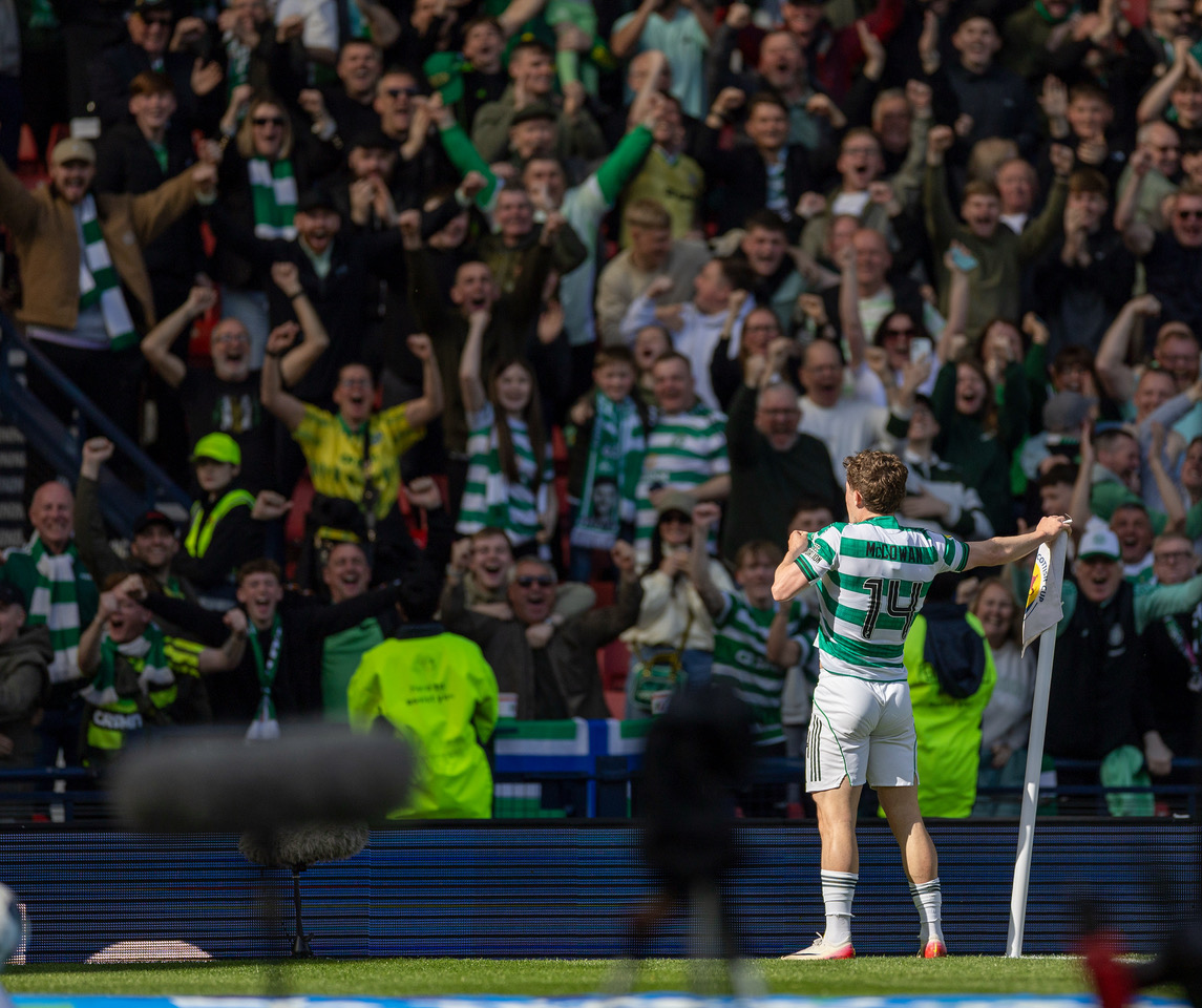 Luke McCowan celebrates