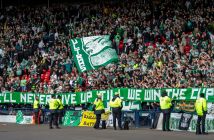 Celtic supporters celebrate