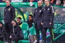 Celtic Manager Martin O'Neill and his assistant Shaun Maloney