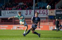 Colby Donovan has a shot at goal.